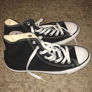 Classic black high tops converse